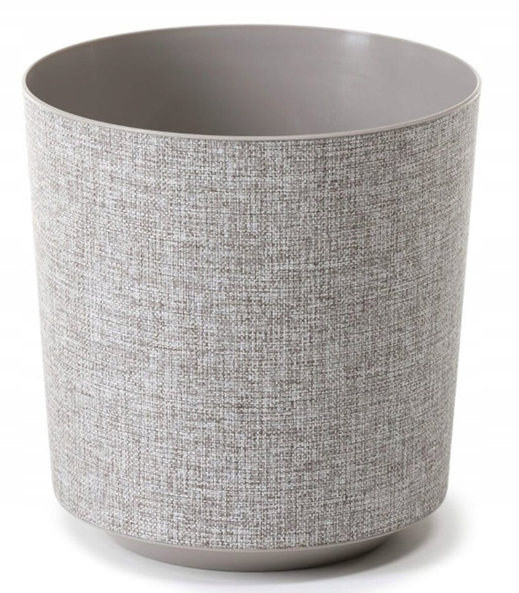 Lamela Gama Textil Pot 250 Lamella Wit/Taupe - Stijlvol en Duurzaam