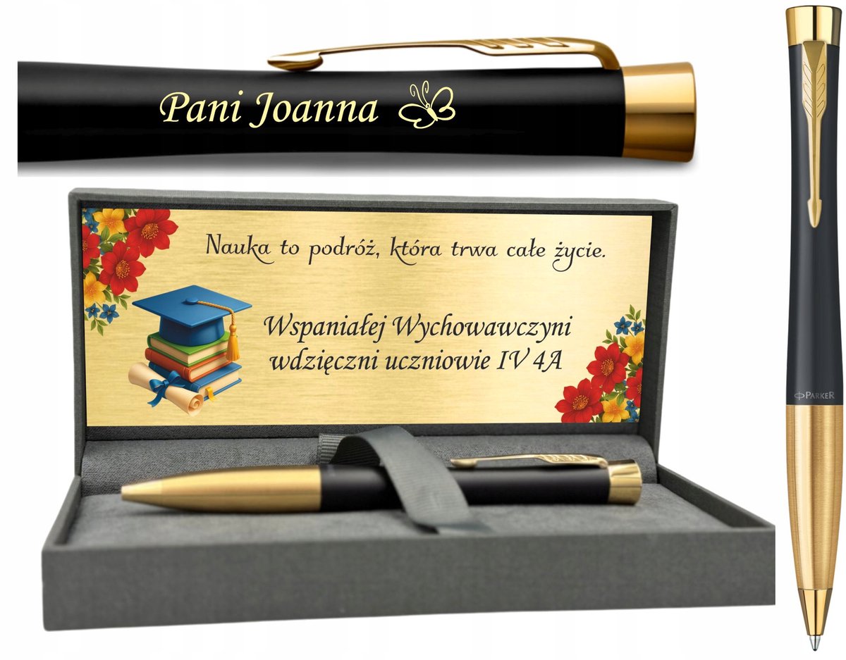 Parker Urban Zwart Gouden Balpen met Gravure - Luxe cadeau