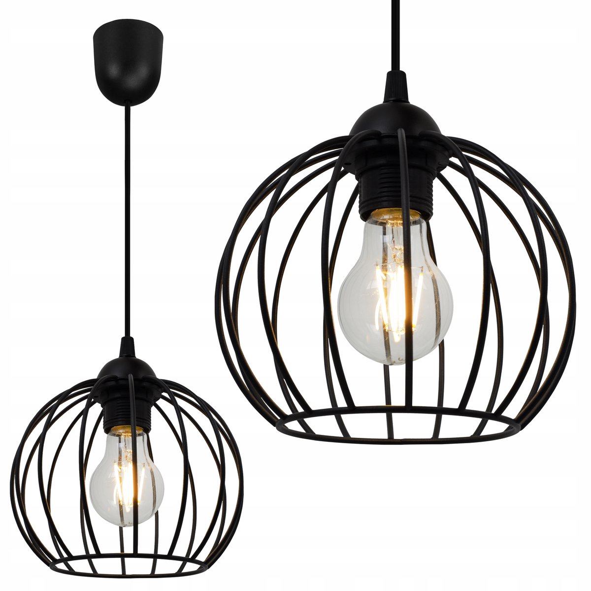 Nuvola Hanglamp Zwart Metaal - Stijlvolle Loft Verlichting