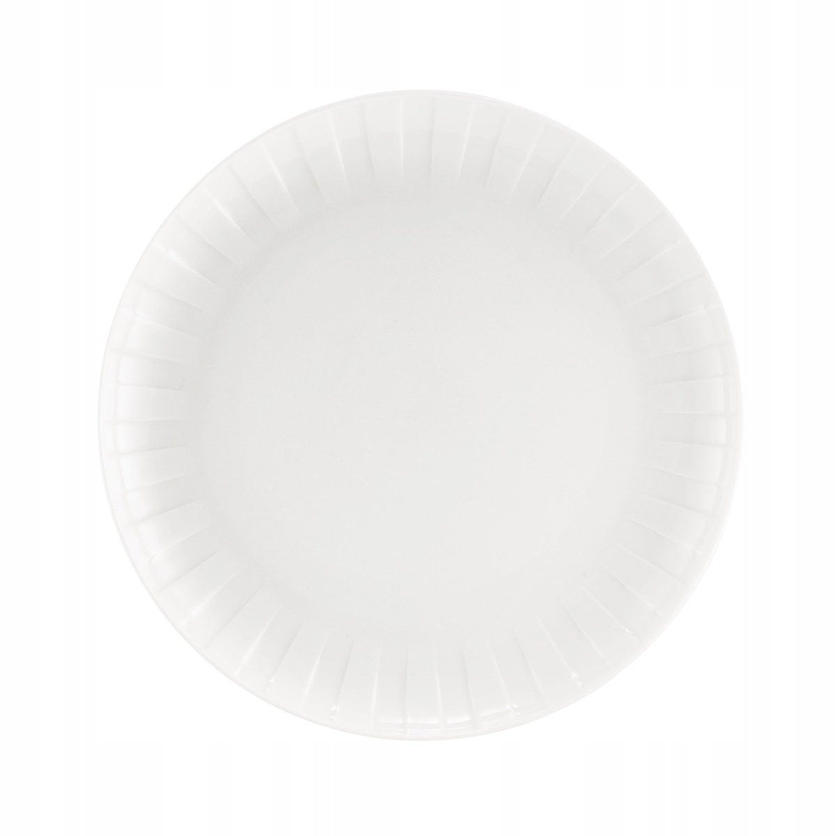 Ambition Flat Edge Line - Wit - 26 cm - Porselein