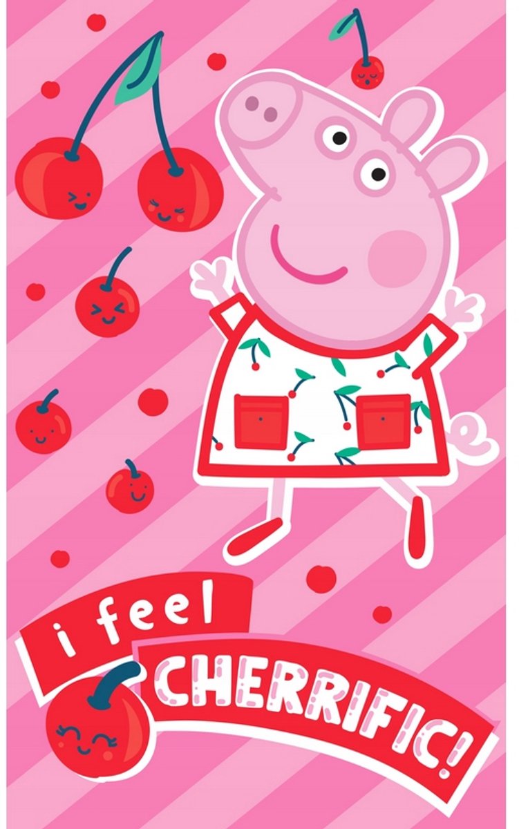 Peppa Pig Kinderhanddoek 30x50 cm - 100% Katoen, Zacht & Absorberend