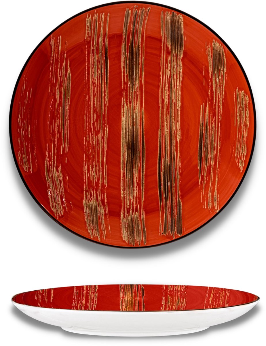 Wilmax ColorBoom Bord Porseleinen Dinerbord Rood 23 cm