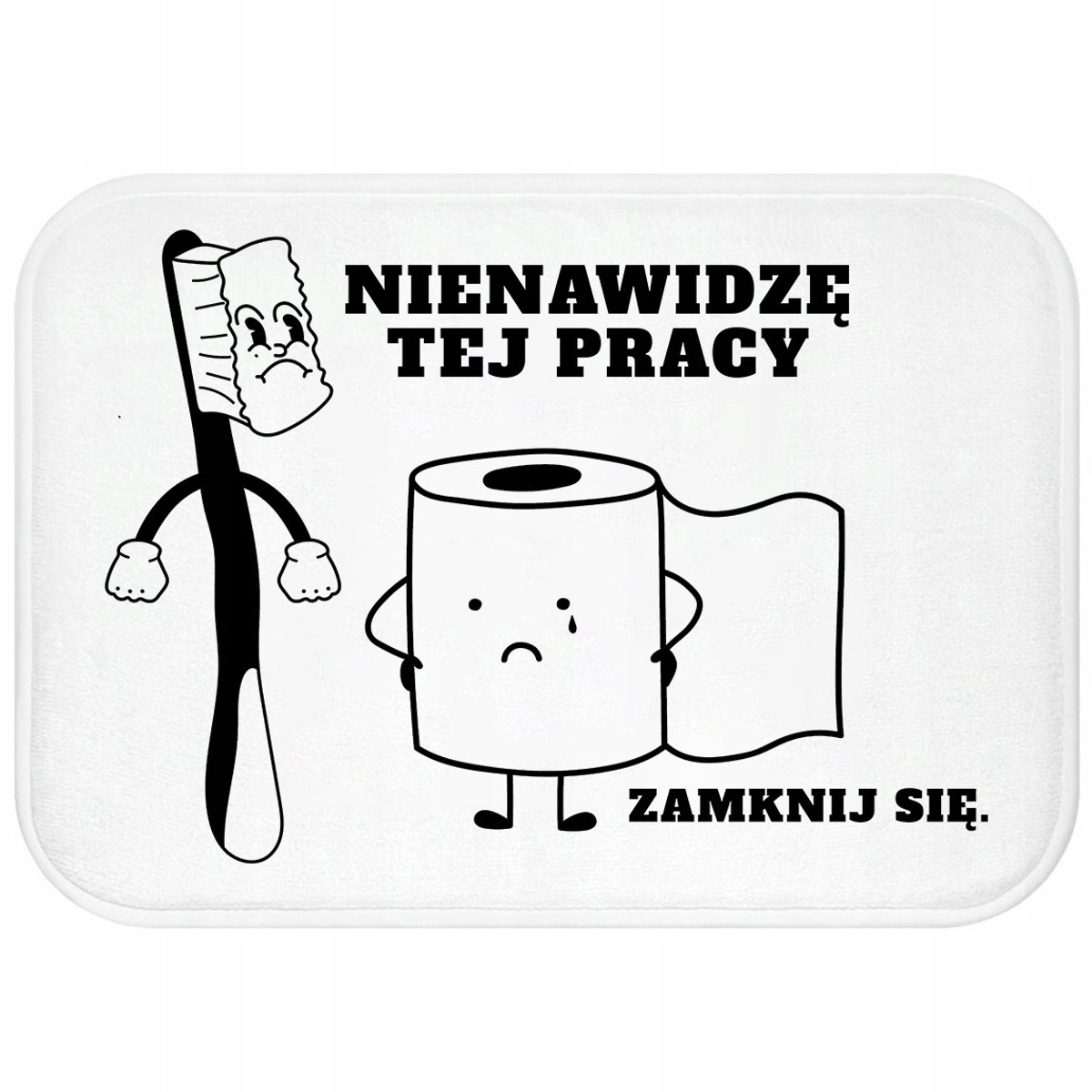 Badkamermat 40x60cm Antislip Zachte Badmat met Grappige Tekst