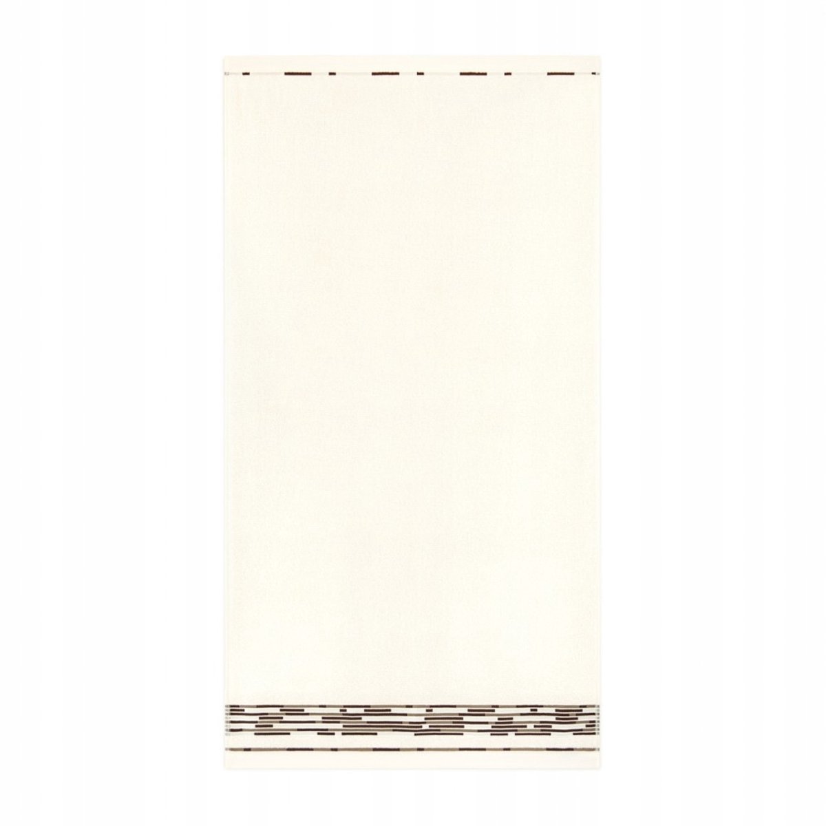 Zwoltex Grafic Handdoek 50x90cm - Zacht Egyptisch Katoen - Ecru