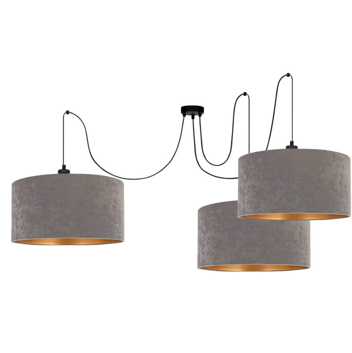 Moderne Velours Hanglamp Goud 40cm - Stijlvol en Elegant