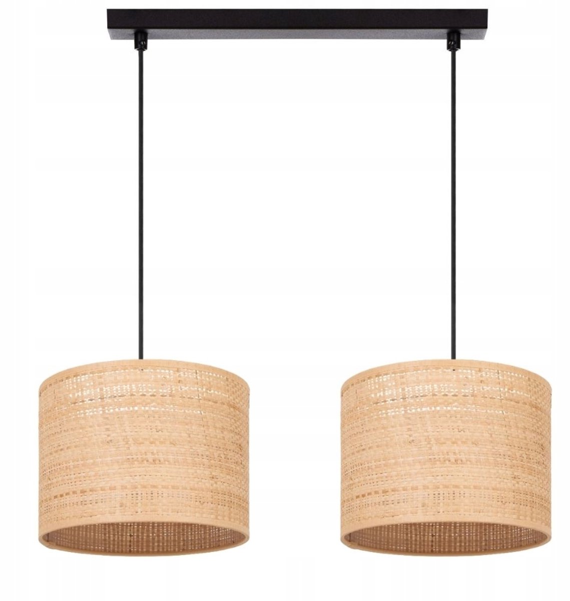 Rotan Hanglamp Boho Stijl - 2 lichtpunten - E27