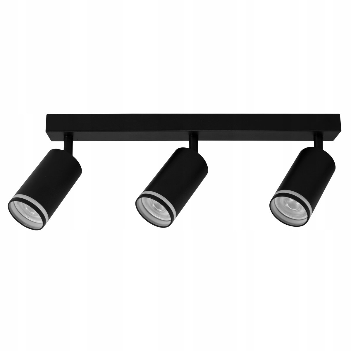 Spot Plafondlamp GU10 Zwart Aluminium 3 Spots
