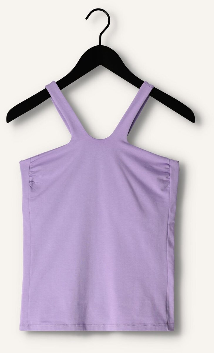 10DAYS Sporty Wrapper Tops & T-shirts Dames - Shirt - Lila - Maat XS