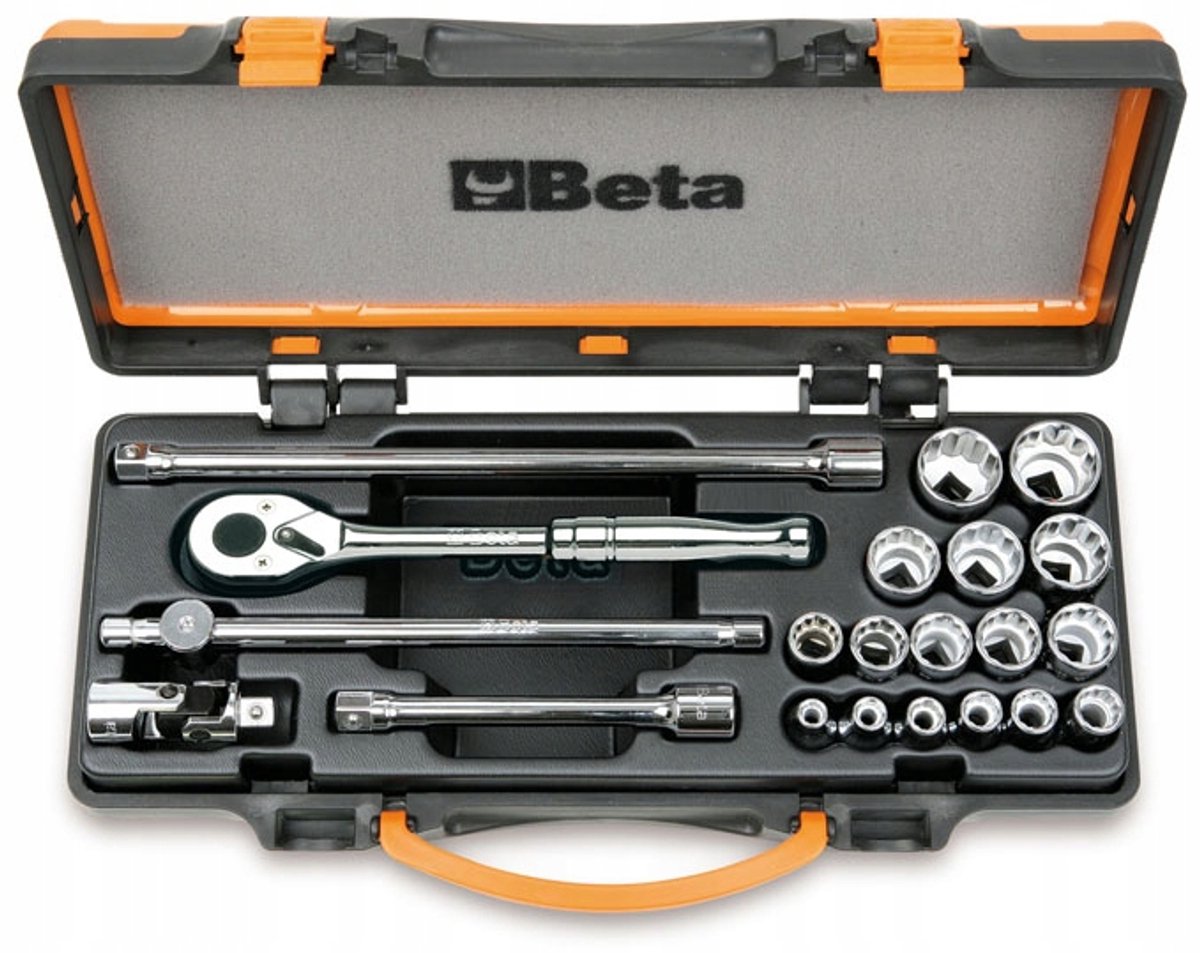 Beta Gereedschapset 21-delig 3/8"-1.1/4" Inbussleutels Metaalkoffer