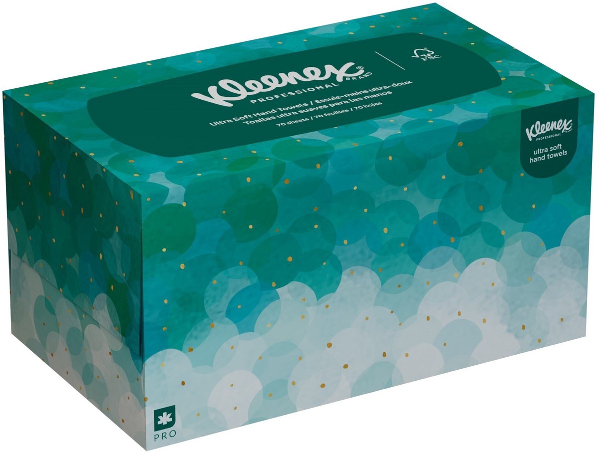 Handdoek kleenex ultra popup 1laags 70 vel 6088 | 18 stuks