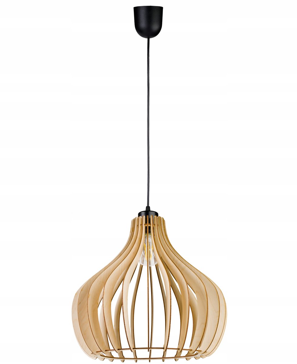 Hanglamp Loft Hout Ø40cm E27