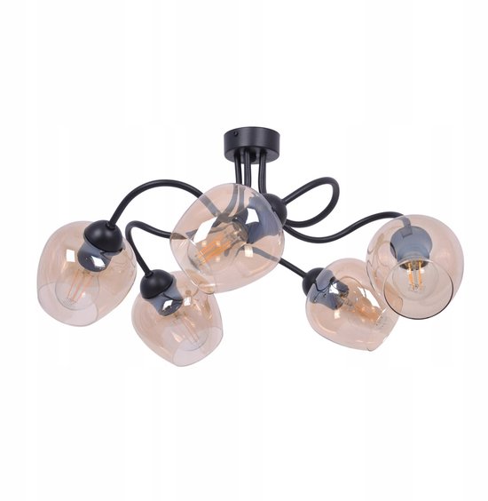 Koyoto Plafondlamp Glas 20 cm Duidelijk, Rookkleurig H3630099