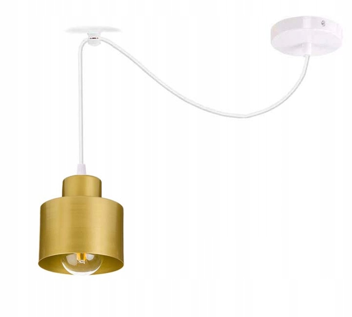 Hanglamp Zwis Loft E27 Spider Goud Metaal