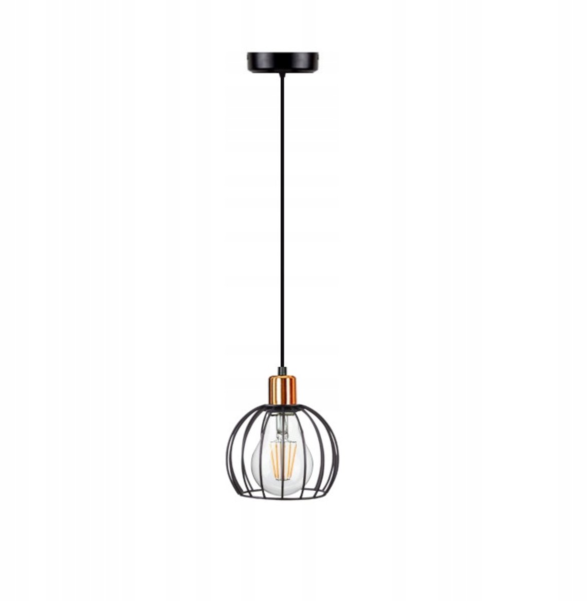 Zwarte Lampy Sufitowe Wiszące z Drutu - Nowoczesny Design