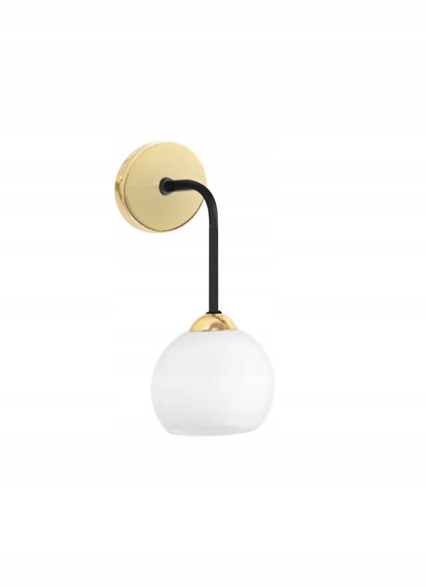 Moderne Gouden wandlamp E27 60W mat glas