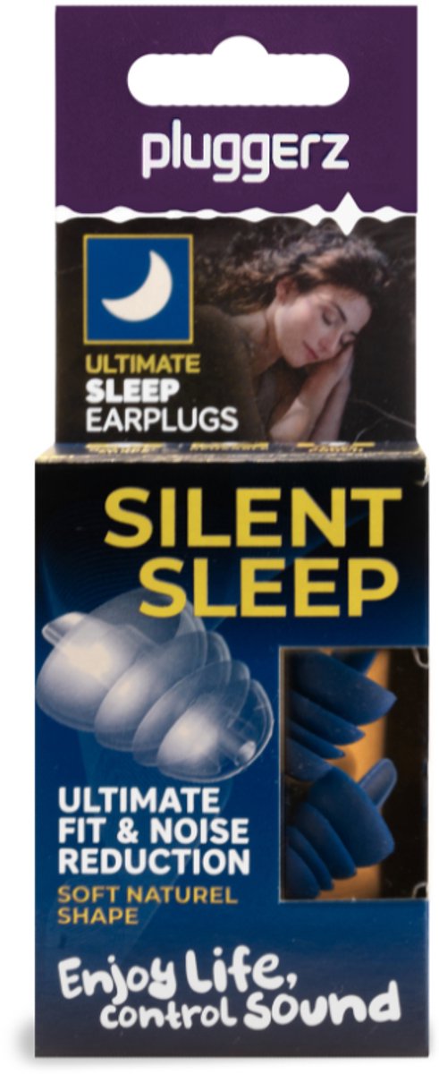 Pluggerz Earplugs - Silent Sleep - 27dB - Comfort - Herbruikbaar - Slapen