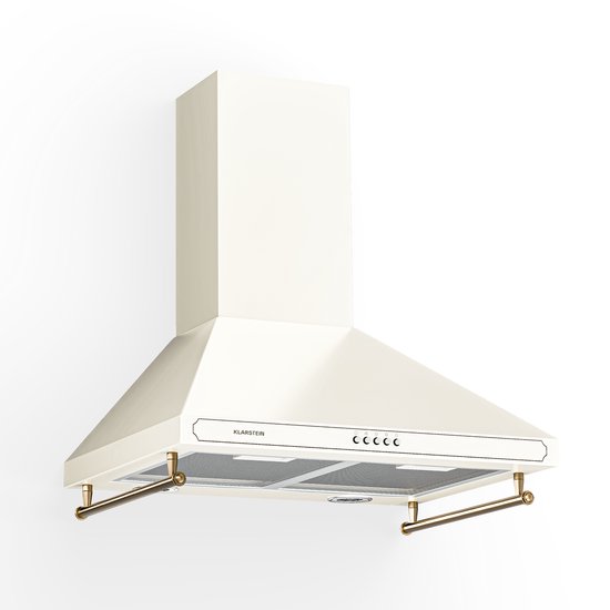 Klarstein ava 60 hotte aspirante 60 cm hotte murale wifi a++ 515 m³h