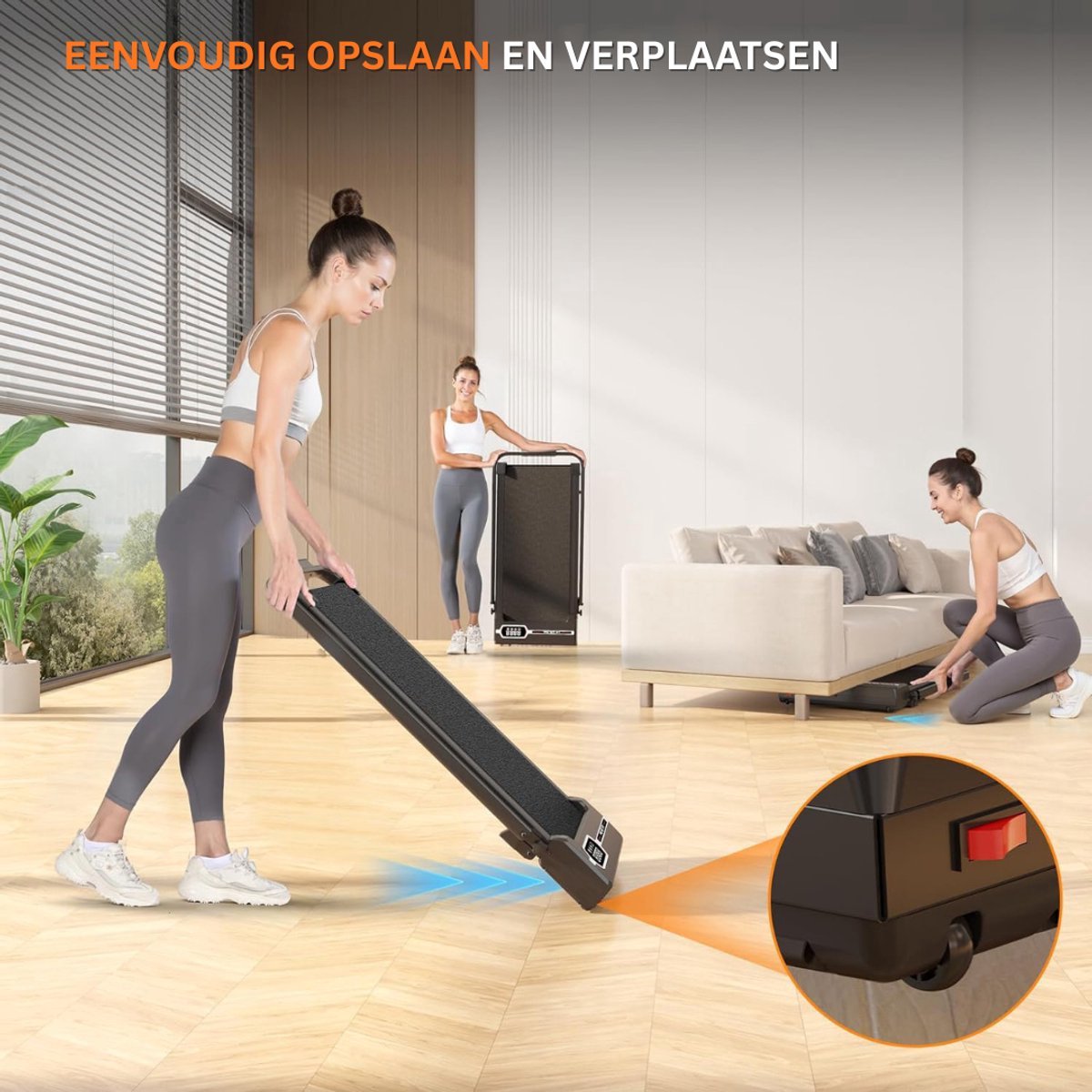 Thuys – Loopband Inklapbaar – Wandelband Fitness – Treadmill