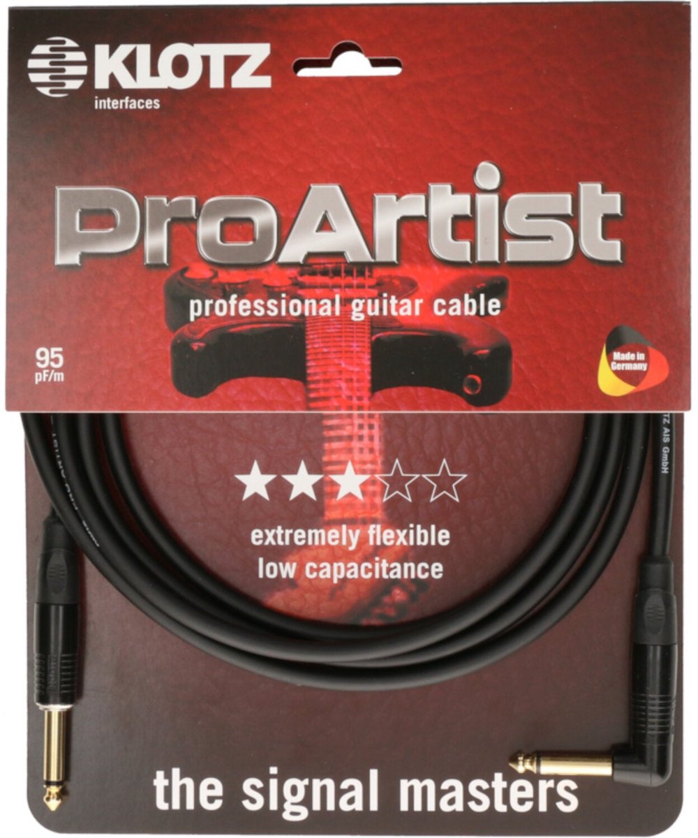Klotz PROK090PR Professionele gitaar kabel 9 meter