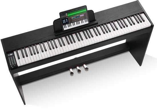 VEVOR Digitale Piano met 88 Toetsen, Elektrische Piano, Dubbel Toetsenbord, 1317x320x785mm