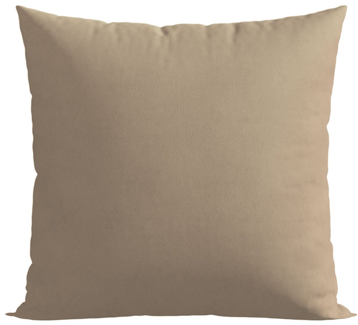 Decoratieve kussenhoes nude 40x40 cm, zacht velours met rits
