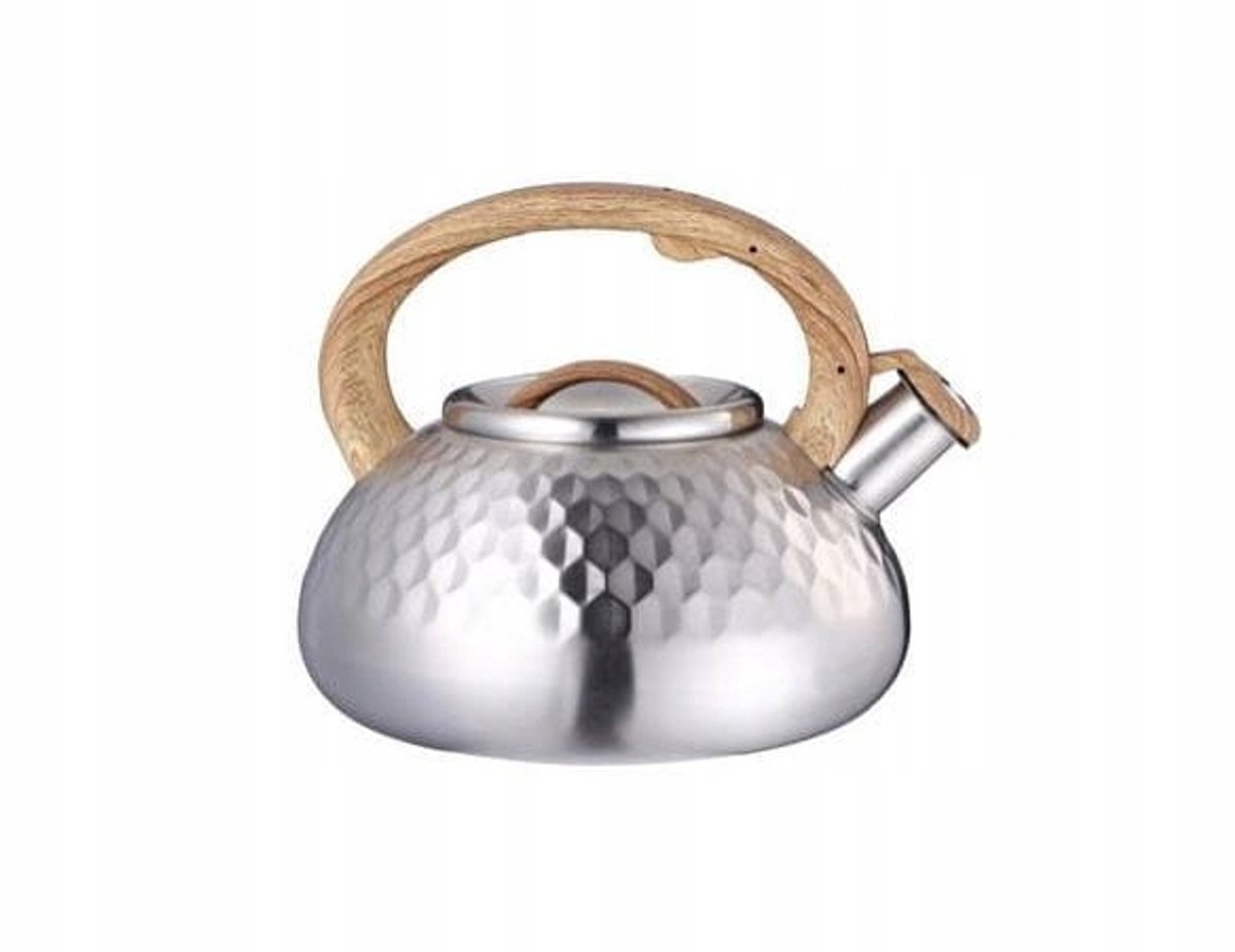 Roestvrijstalen Ketel 3L - Inductie & Gas - Mat Zilver