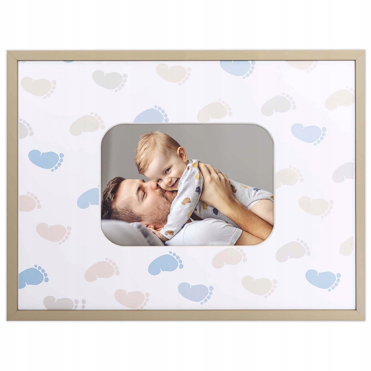 Houten Kinderkamer Fotolijst Beige 30x40 cm met Passe-partout