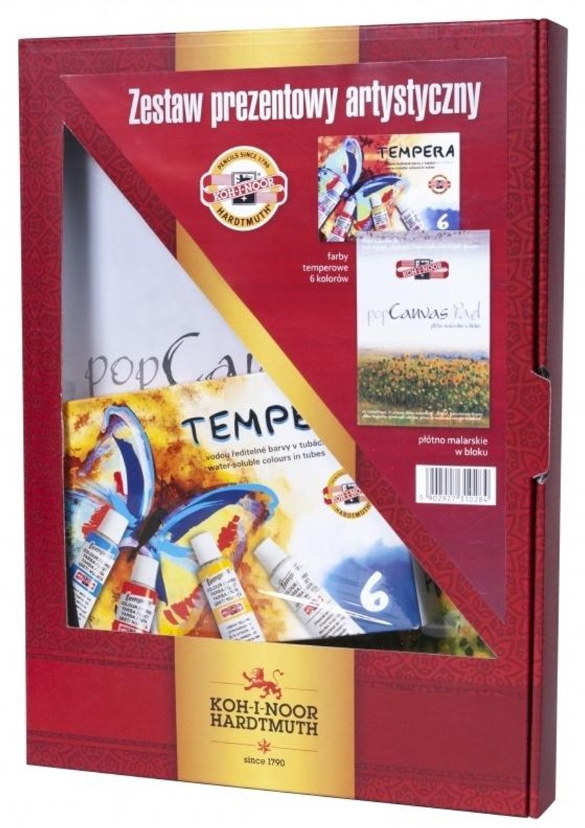 Acrylverfset met canvas - Creatief bordpakket