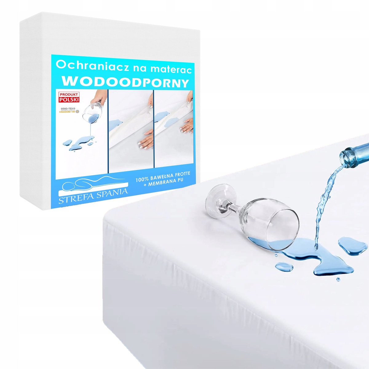 Waterdichte matrashoes 90x200 cm - anti-allergisch & duurzaam