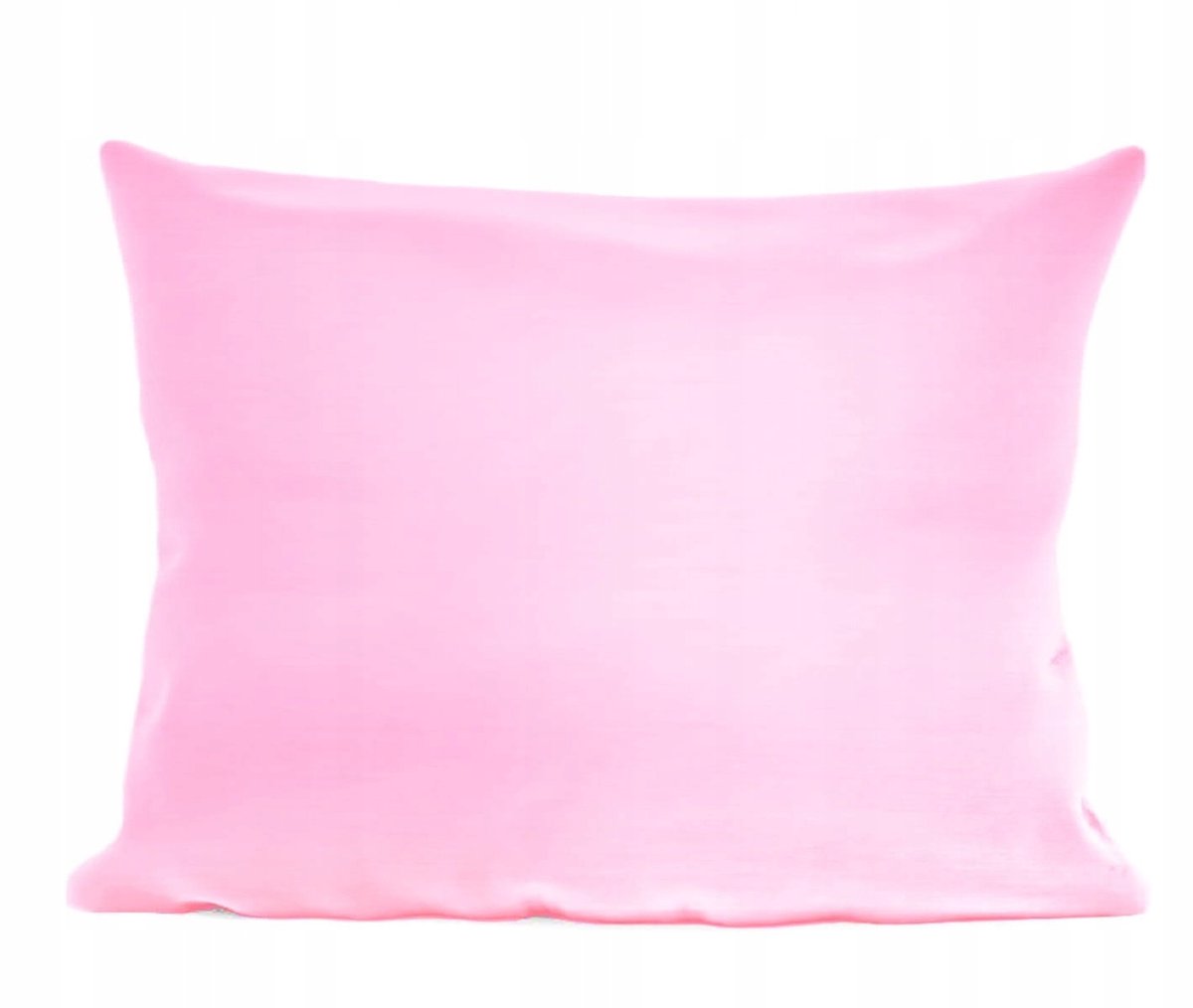 Roze Satin Kussensloop 50x70 cm met Rits - 100% Katoen