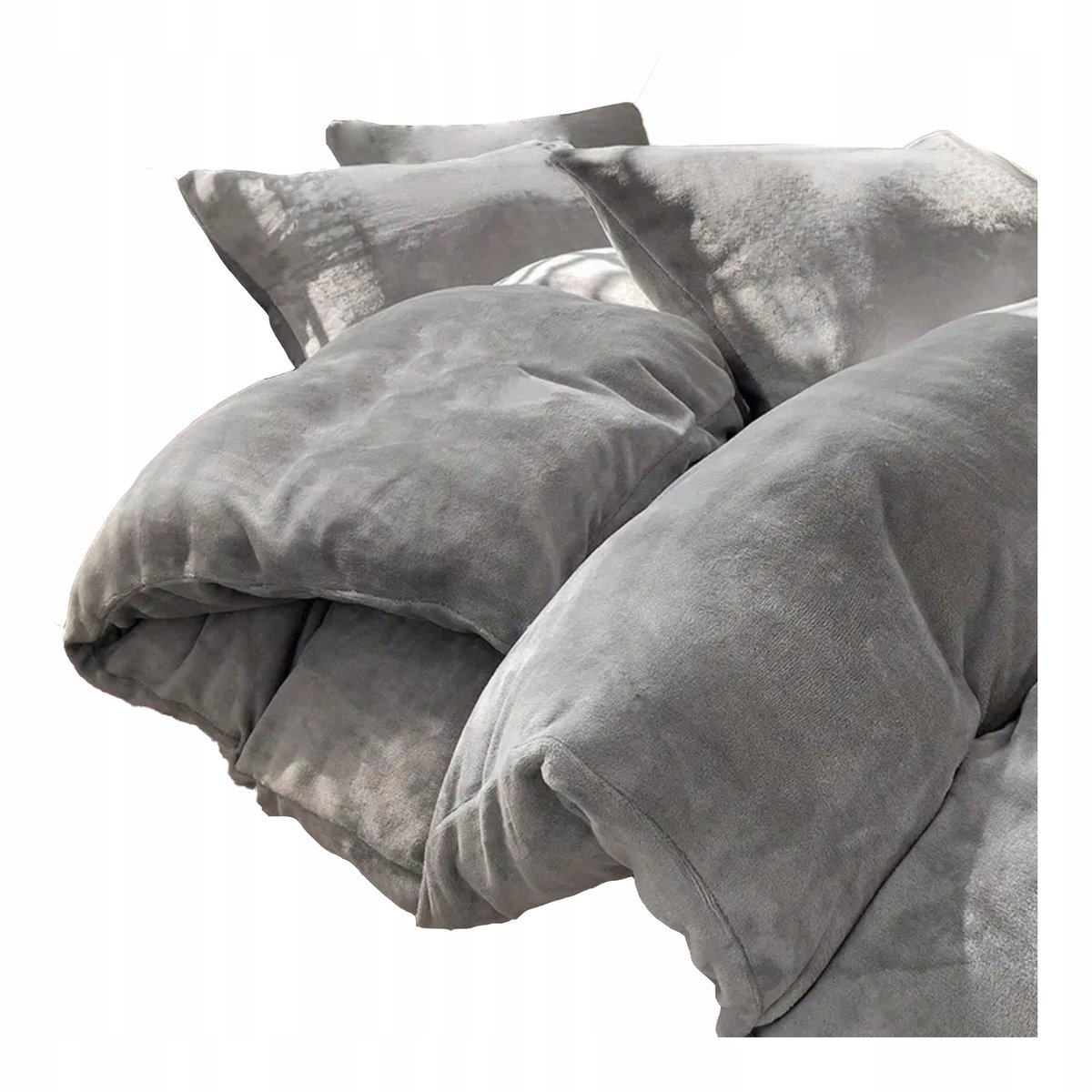 Polar dekbedovertrek 160x200 MIŚ Zacht Winter Pluche Grijs