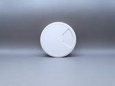 Kabeldoorvoer dop Kunststof WIT Rond 80mm.