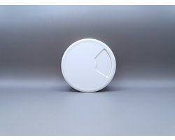 Kabeldoorvoer dop Kunststof WIT Rond 80mm.