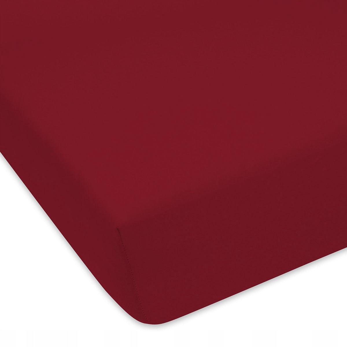 Jersey Hoeslaken 200x200 cm - Diep Bordeaux Rood