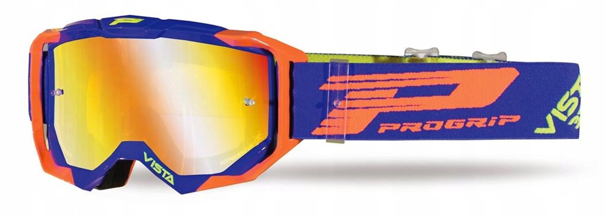 Progrip Goggles PG3303-272 FL Vista Blauw/Oranje Fluo