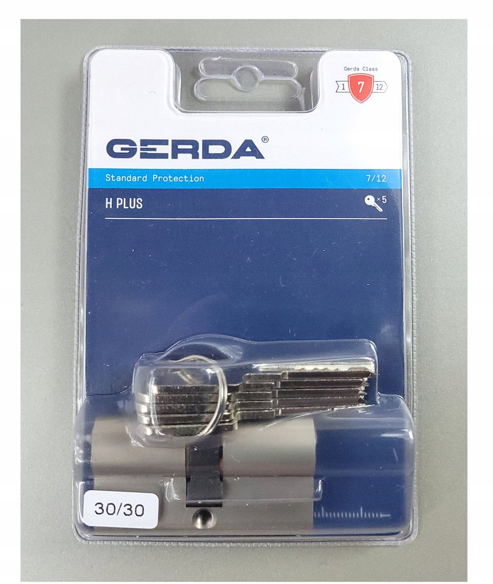 Gerda H Plus Cilinder 30/30 Nikkel Satijn - Veiligheid en duurzaamheid