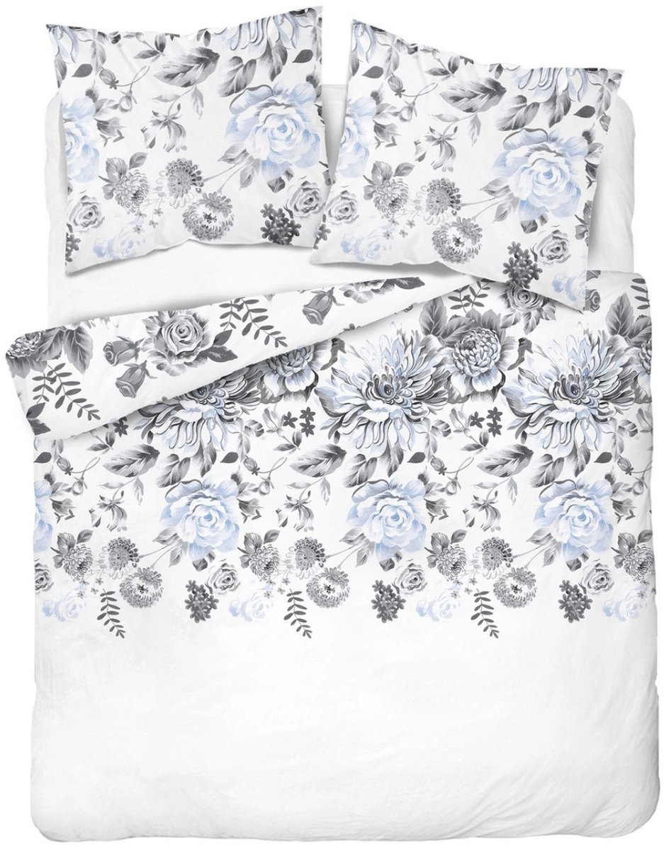 100% Katoenen Dekbedovertrek Set 160x200cm Glamour Blauw