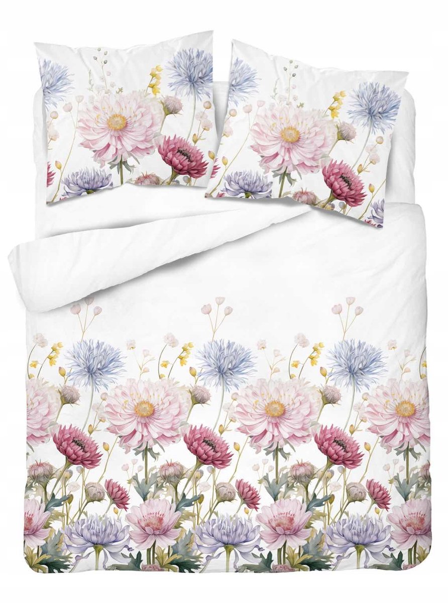 Detexpol Katoenen Satijnen Beddengoed Set 220x200cm Bloemen