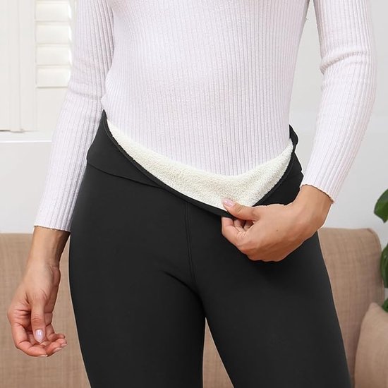 Heren Winter Fleece Joggingbroek Sherpa's Gevoerde Joggingbroek Actieve Joggingbroek met trekkoord Broek met zakken Geschenken Leggings van schapenwol XXL | NL