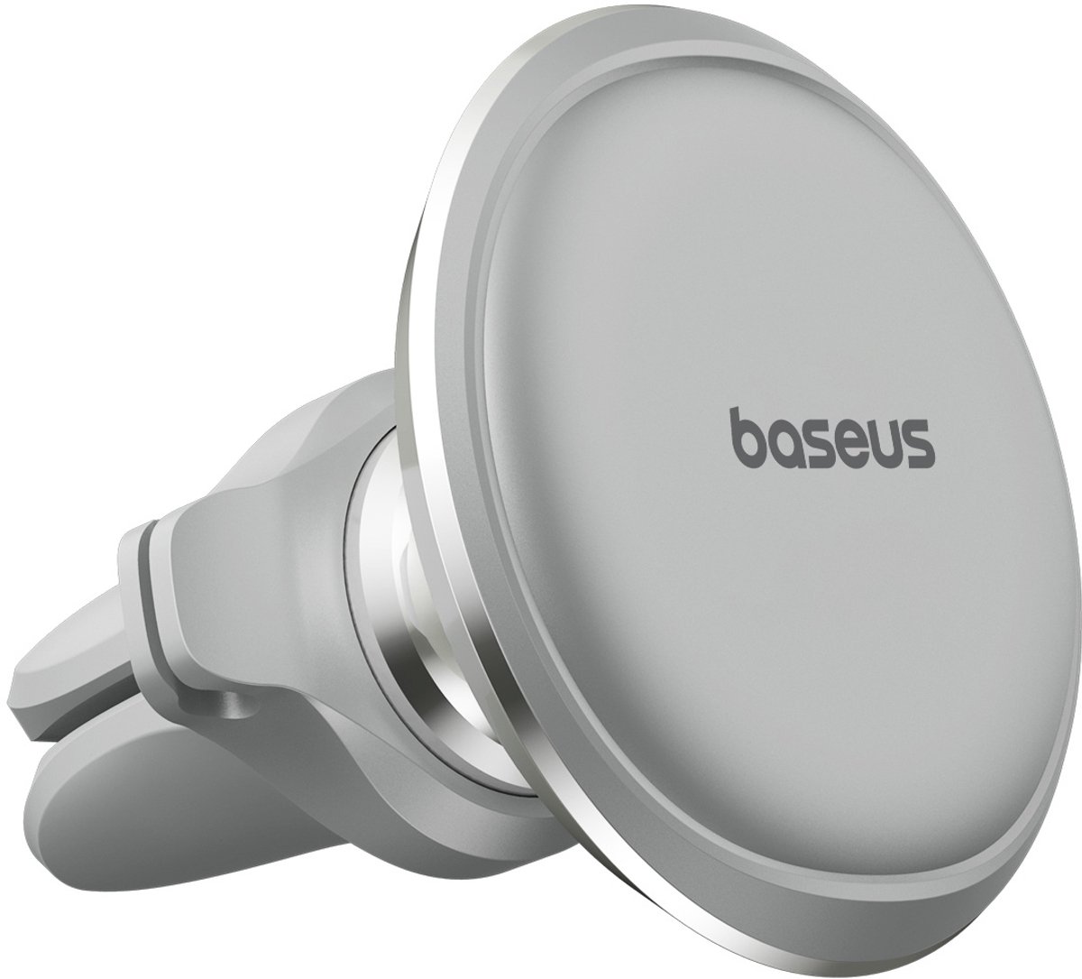 Baseus Magnetische Ventilatierooster Auto Telefoon Houder Zilver
