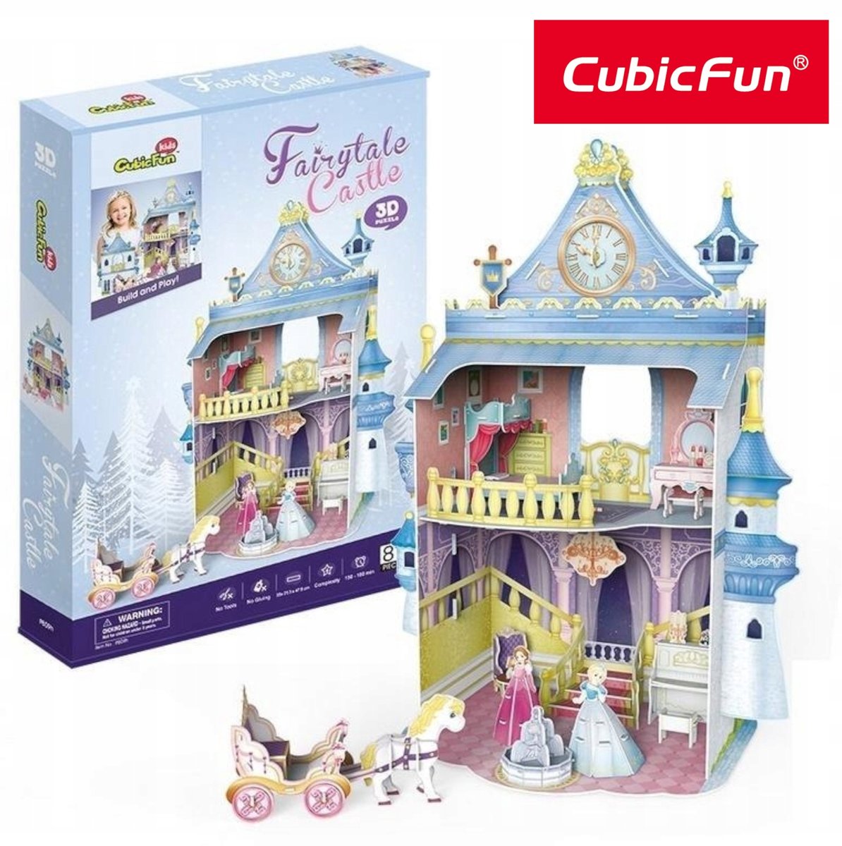 CubicFun 3D Poppenhuis Sprookjeskasteel Puzzel voor Kinderen