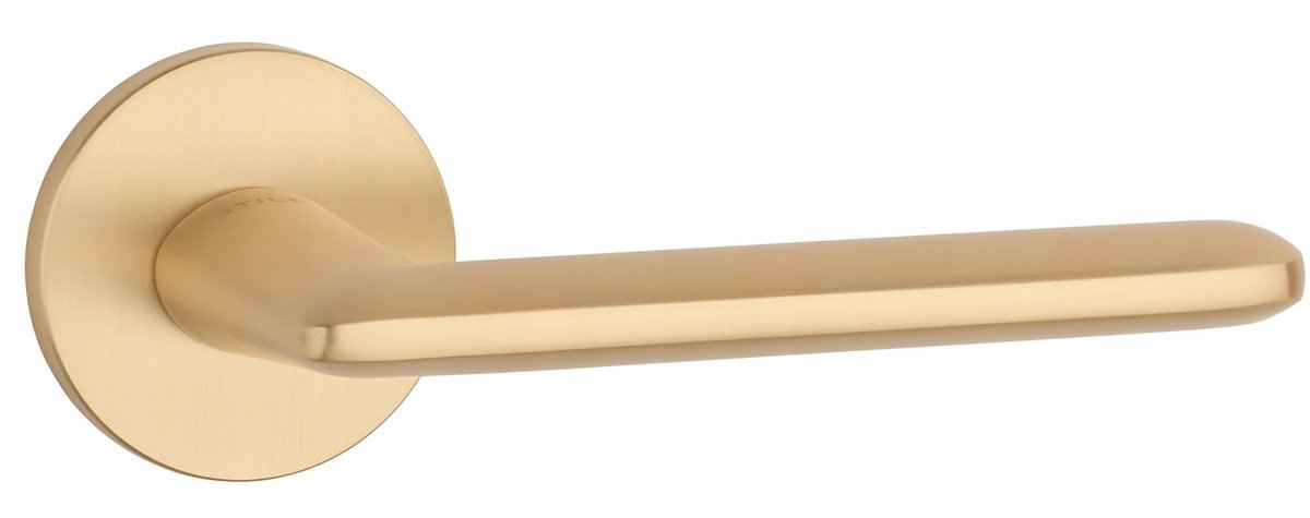 Moderne Ava Deurkruk Mat Goud 7mm Slanke Ronde Rozet