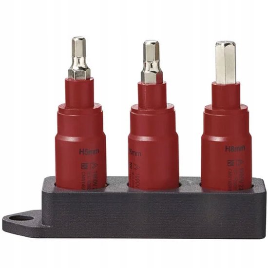 PARKSIDE Inbusbitset H5/H6/H8 1000V - 3-delig | bol