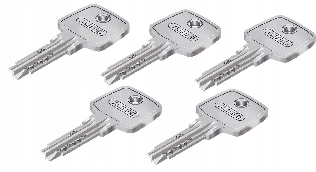 ABUS D10 Cilinderslot Messing met Knop, 5 sleutels, 40/45mm