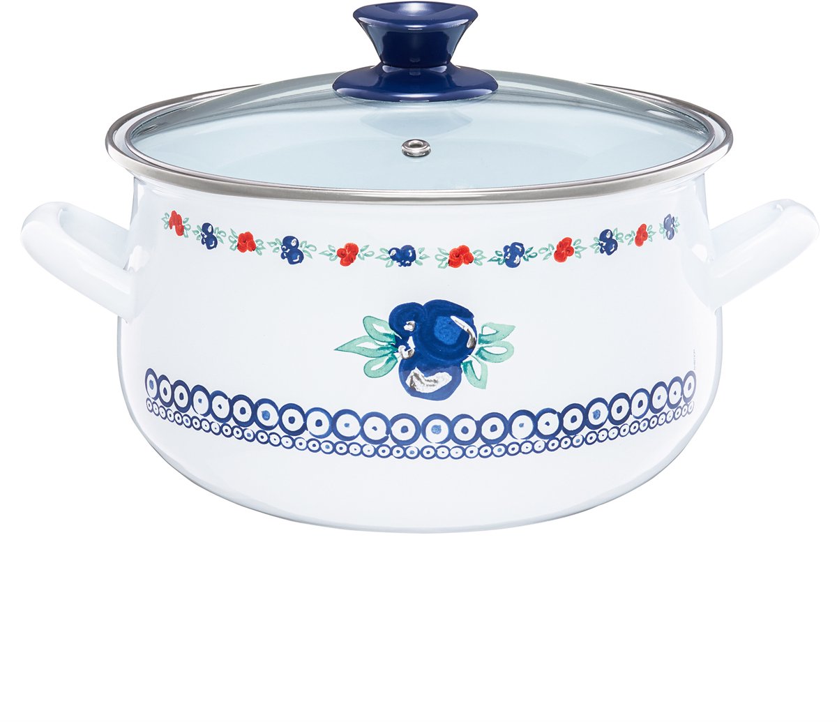 Emalia Olkusz Kalina Emaille Pan 3,8L - Traditioneel & Inductie