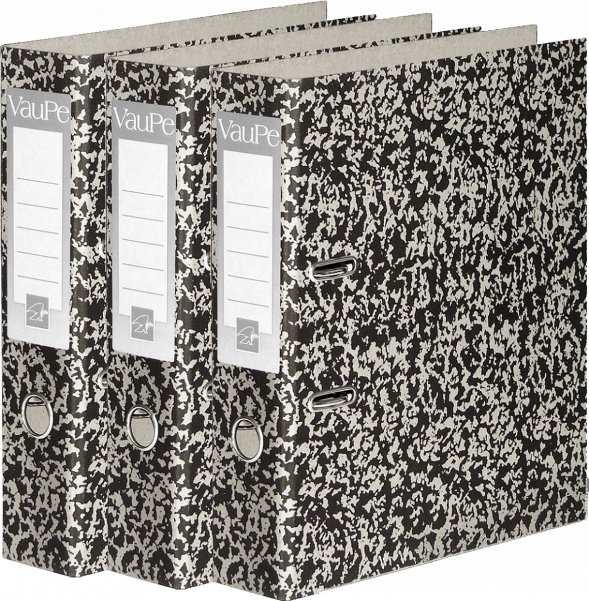 VauPe Map A4 75 mm rugbreedte - 3 stuks - Marmerlook