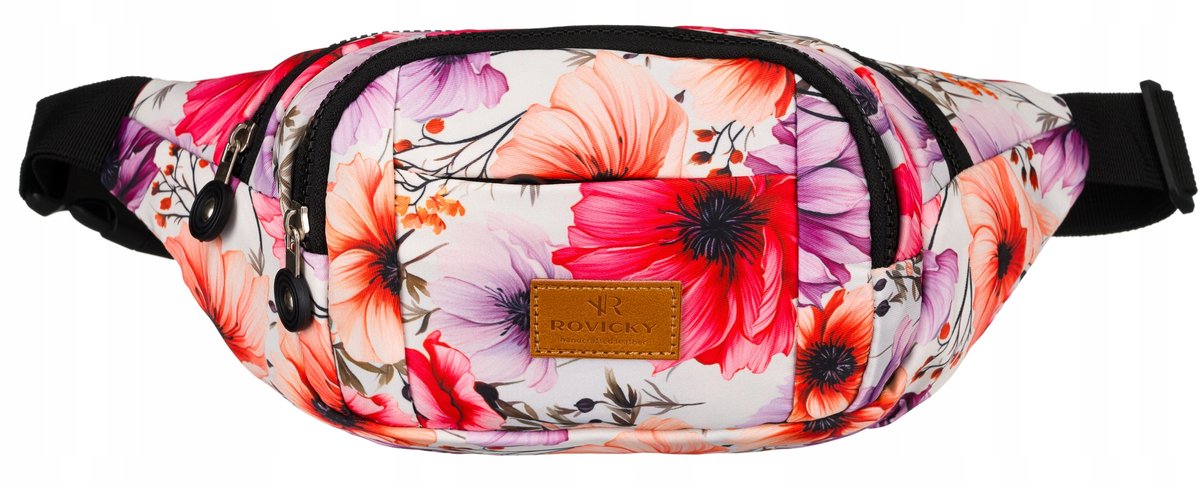 Rovicky Dames Heuptasje Schoudertas Licht & Ruim met Bloemenprint