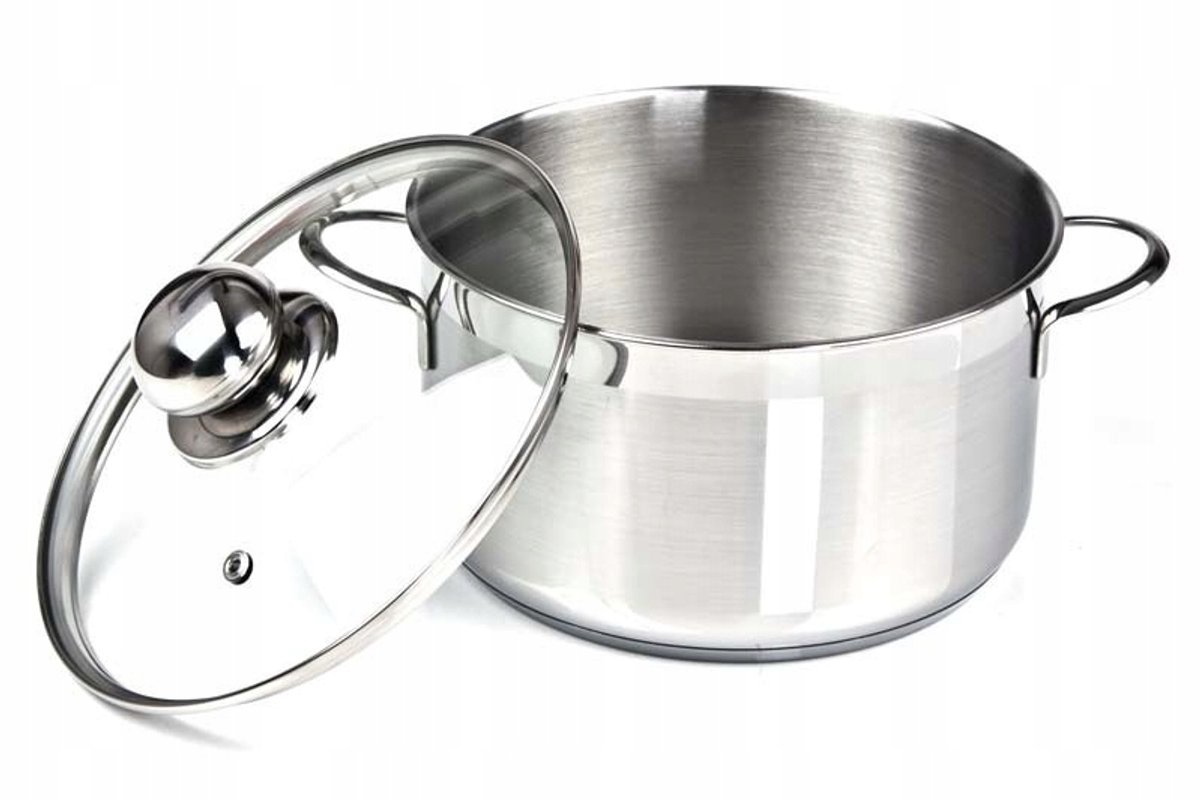 RVS Kookpan met Deksel 14cm 0.9L - Geschikt voor Inductie