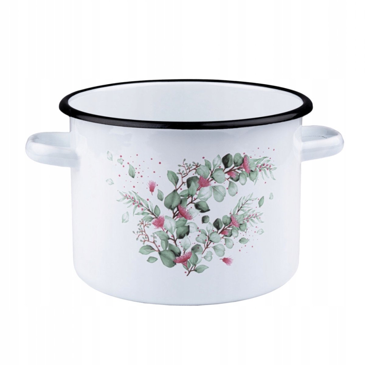 Emalieren Pan Eukaliptus Wit 20cm 4.5L