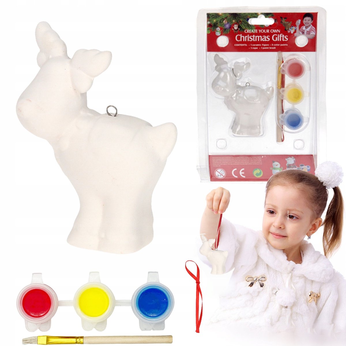 Kerstballen Knutselen voor Kinderen: Kerstman DIY Keramiek